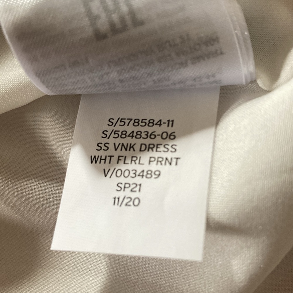 Gap women’s floral dress v-neck sm cap sleeves NWT lined spring summer casual - Picture 8 of 9